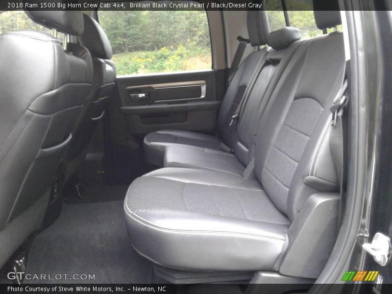 Brilliant Black Crystal Pearl / Black/Diesel Gray 2018 Ram 1500 Big Horn Crew Cab 4x4