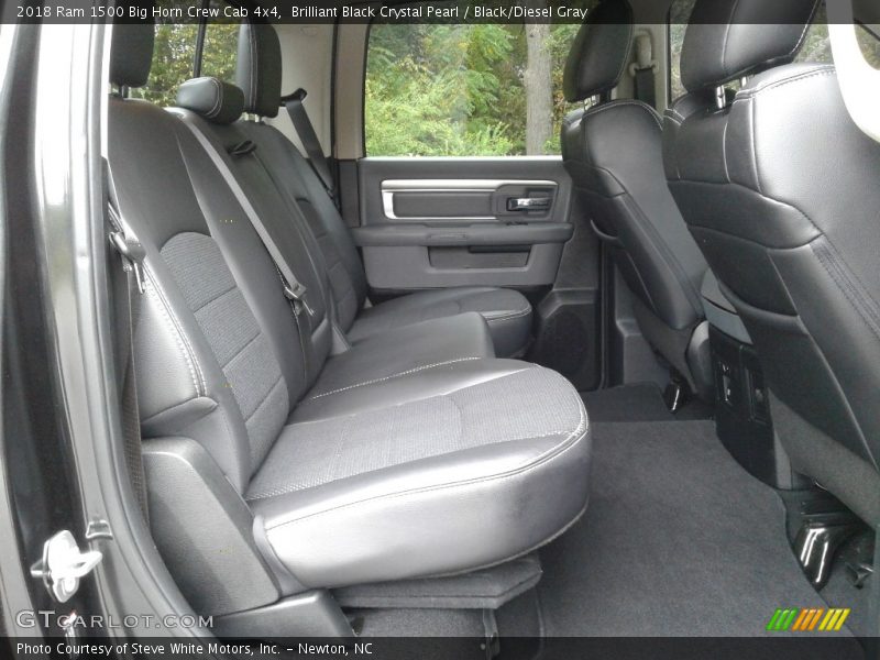 Brilliant Black Crystal Pearl / Black/Diesel Gray 2018 Ram 1500 Big Horn Crew Cab 4x4