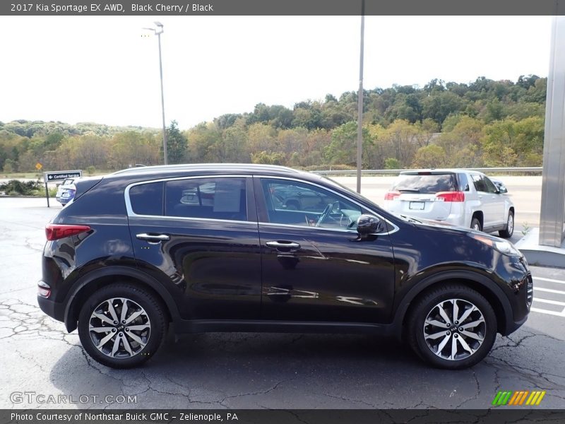 Black Cherry / Black 2017 Kia Sportage EX AWD