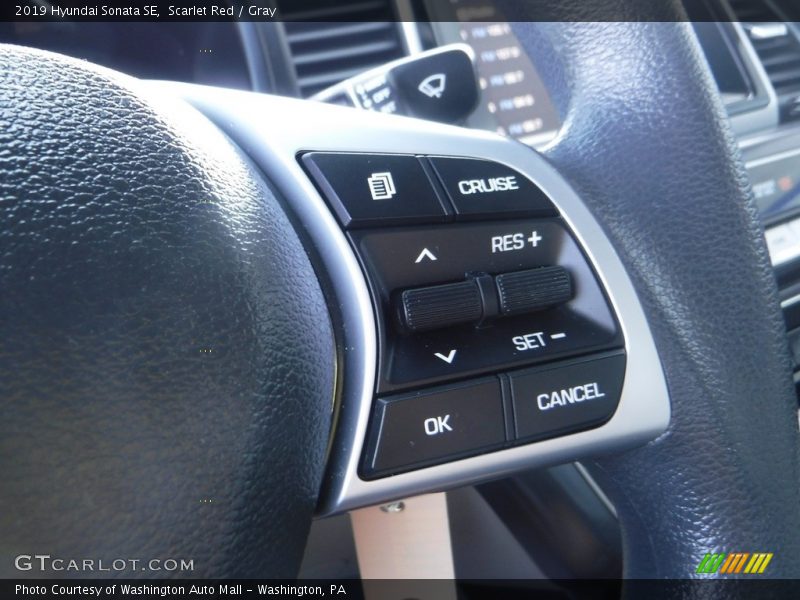 Scarlet Red / Gray 2019 Hyundai Sonata SE