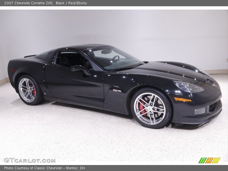 Black / Red/Ebony 2007 Chevrolet Corvette Z06