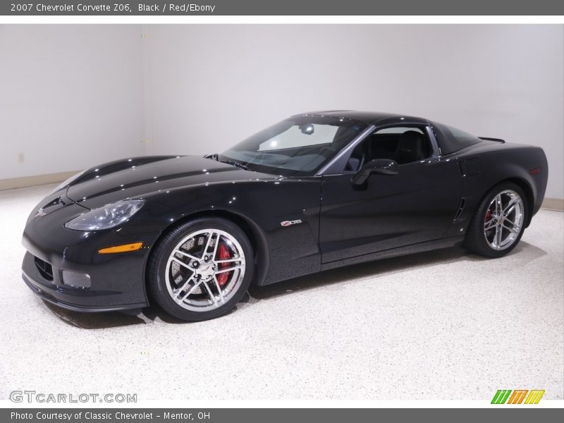 Black / Red/Ebony 2007 Chevrolet Corvette Z06