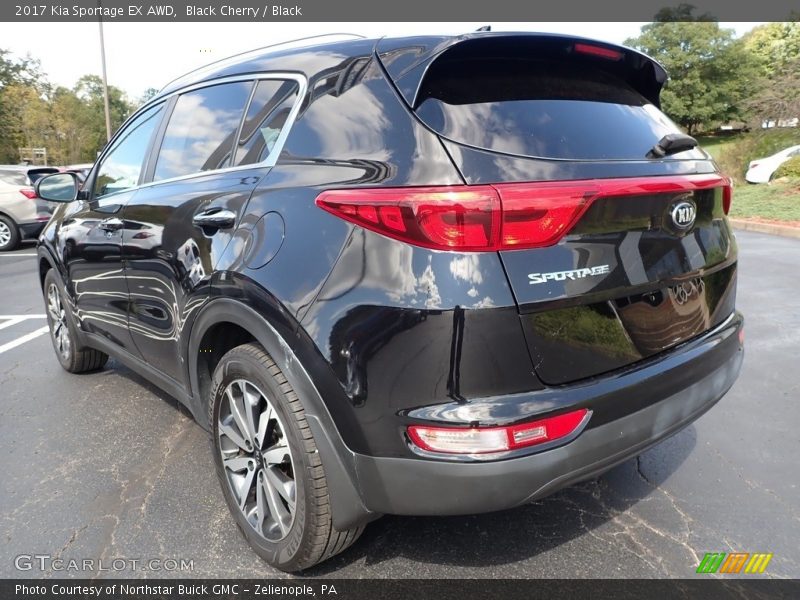 Black Cherry / Black 2017 Kia Sportage EX AWD