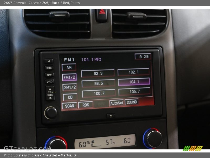 Black / Red/Ebony 2007 Chevrolet Corvette Z06