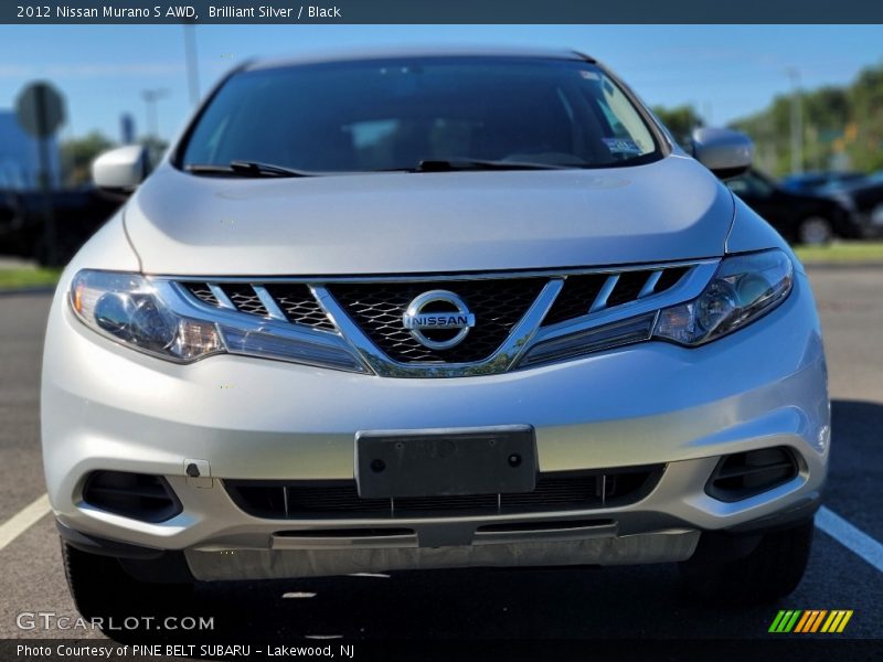Brilliant Silver / Black 2012 Nissan Murano S AWD