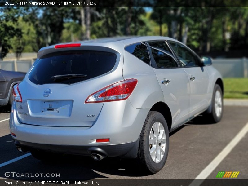 Brilliant Silver / Black 2012 Nissan Murano S AWD