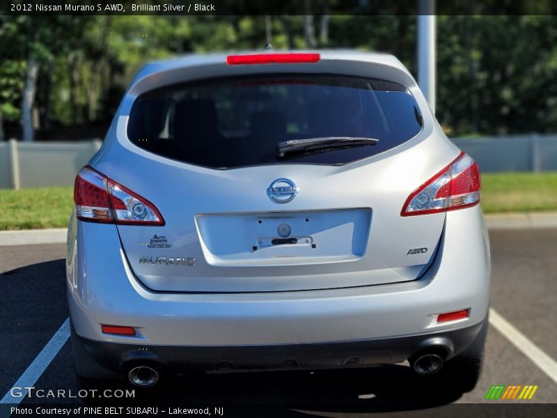 Brilliant Silver / Black 2012 Nissan Murano S AWD
