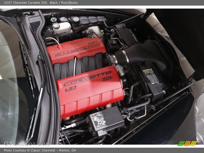 Black / Red/Ebony 2007 Chevrolet Corvette Z06