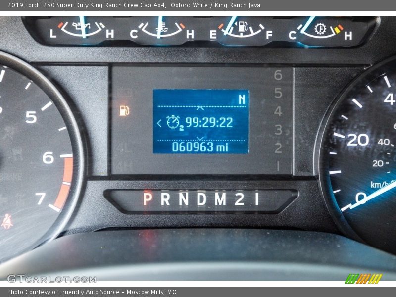 Oxford White / King Ranch Java 2019 Ford F250 Super Duty King Ranch Crew Cab 4x4