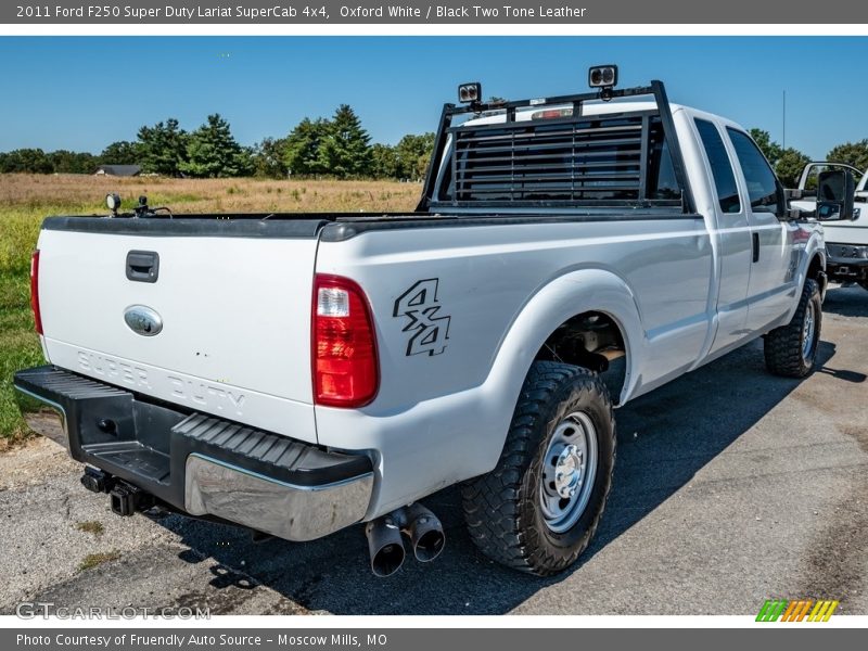 Oxford White / Black Two Tone Leather 2011 Ford F250 Super Duty Lariat SuperCab 4x4