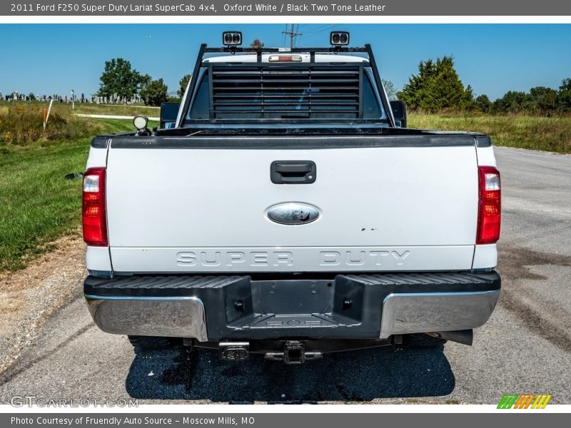 Oxford White / Black Two Tone Leather 2011 Ford F250 Super Duty Lariat SuperCab 4x4