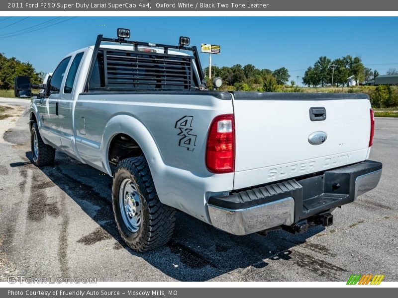 Oxford White / Black Two Tone Leather 2011 Ford F250 Super Duty Lariat SuperCab 4x4