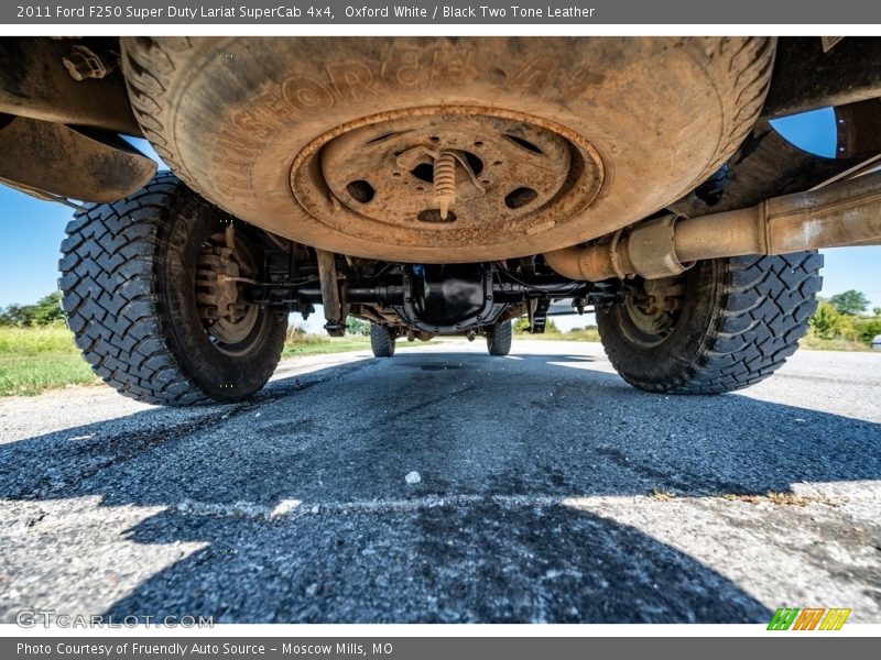 Oxford White / Black Two Tone Leather 2011 Ford F250 Super Duty Lariat SuperCab 4x4