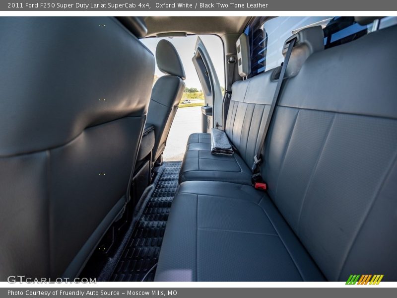 Oxford White / Black Two Tone Leather 2011 Ford F250 Super Duty Lariat SuperCab 4x4