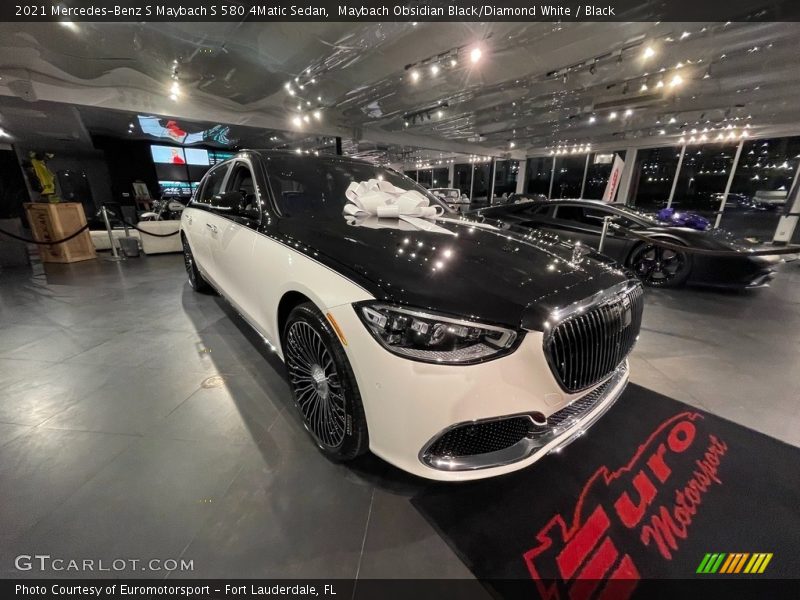 Maybach Obsidian Black/Diamond White / Black 2021 Mercedes-Benz S Maybach S 580 4Matic Sedan