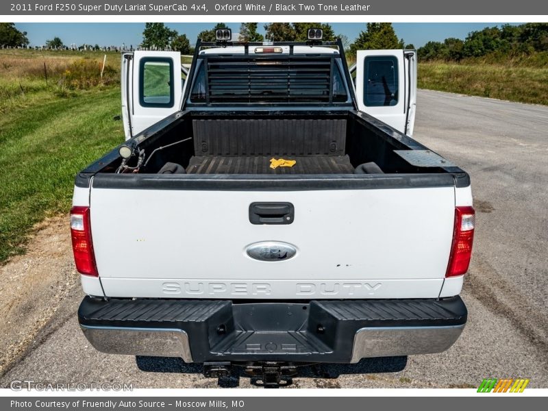 Oxford White / Black Two Tone Leather 2011 Ford F250 Super Duty Lariat SuperCab 4x4