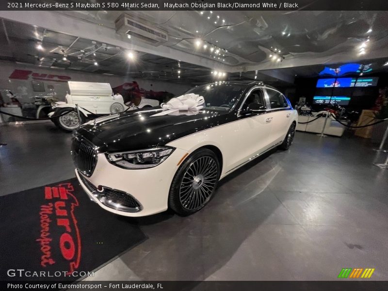 Maybach Obsidian Black/Diamond White / Black 2021 Mercedes-Benz S Maybach S 580 4Matic Sedan