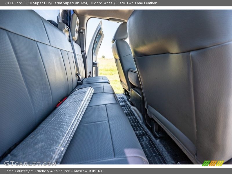 Oxford White / Black Two Tone Leather 2011 Ford F250 Super Duty Lariat SuperCab 4x4