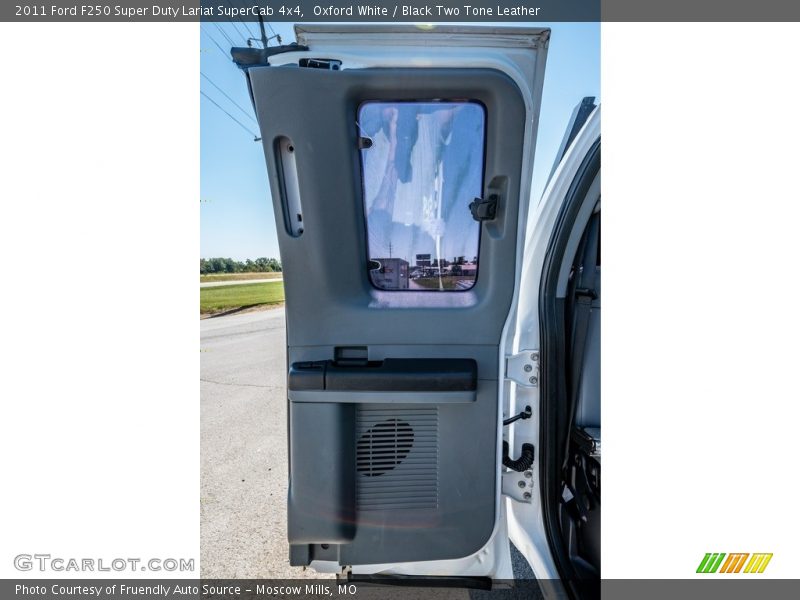 Oxford White / Black Two Tone Leather 2011 Ford F250 Super Duty Lariat SuperCab 4x4