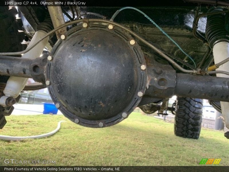 Olympic White / Black/Gray 1985 Jeep CJ7 4x4