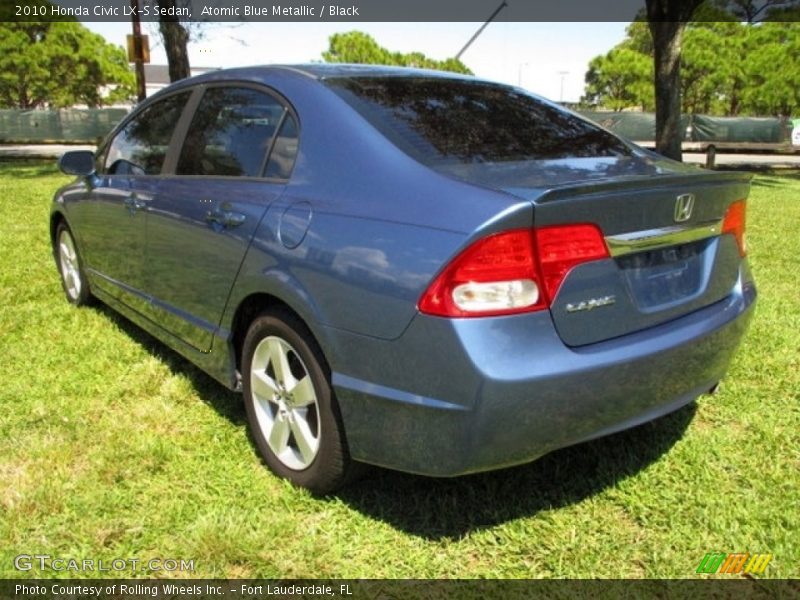 Atomic Blue Metallic / Black 2010 Honda Civic LX-S Sedan