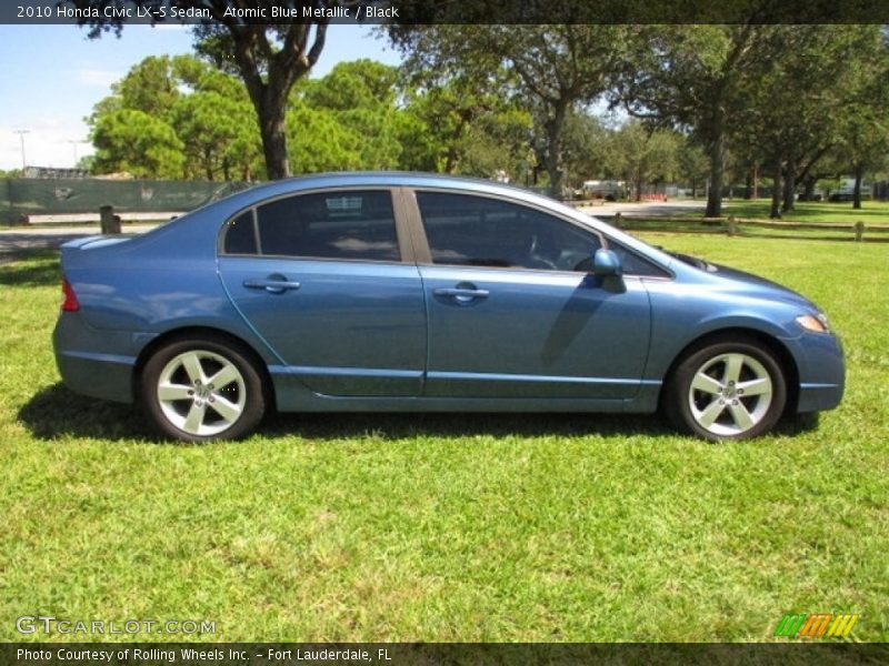 Atomic Blue Metallic / Black 2010 Honda Civic LX-S Sedan
