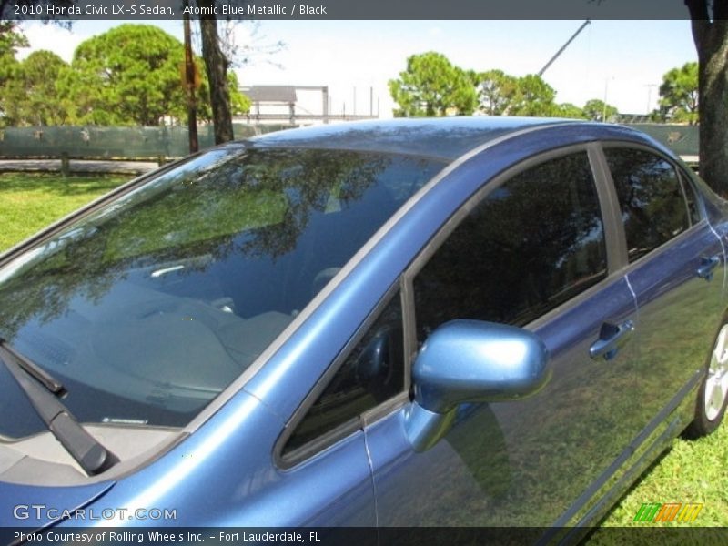 Atomic Blue Metallic / Black 2010 Honda Civic LX-S Sedan