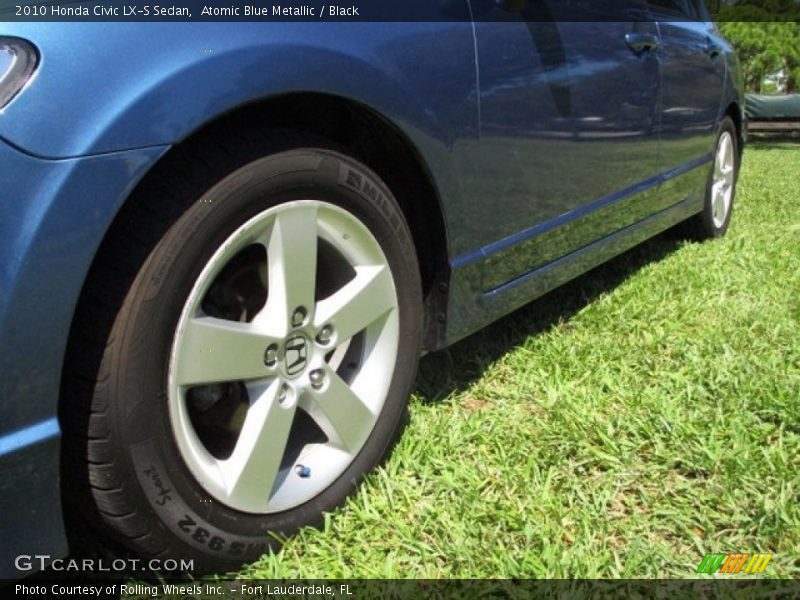 Atomic Blue Metallic / Black 2010 Honda Civic LX-S Sedan
