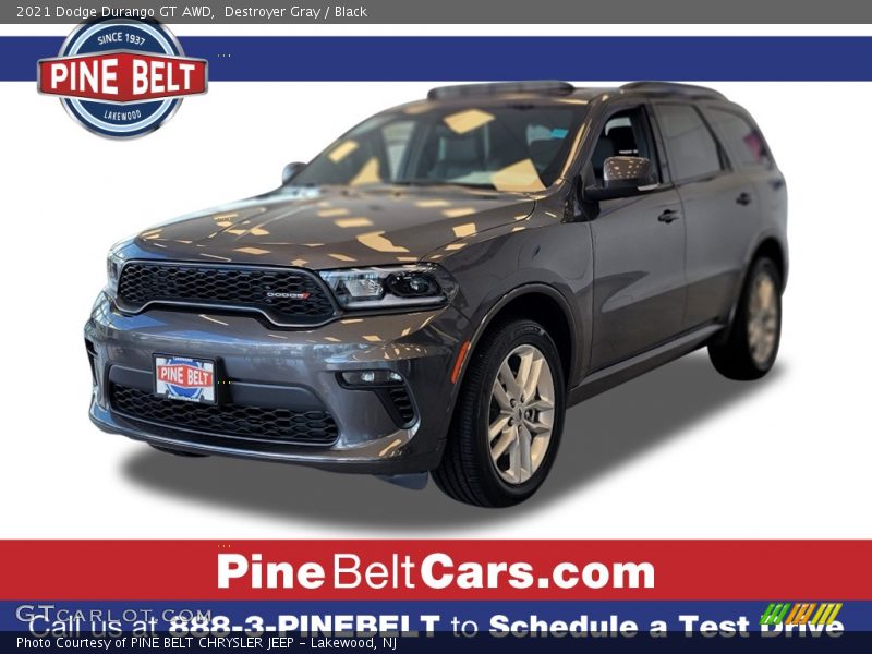 Destroyer Gray / Black 2021 Dodge Durango GT AWD