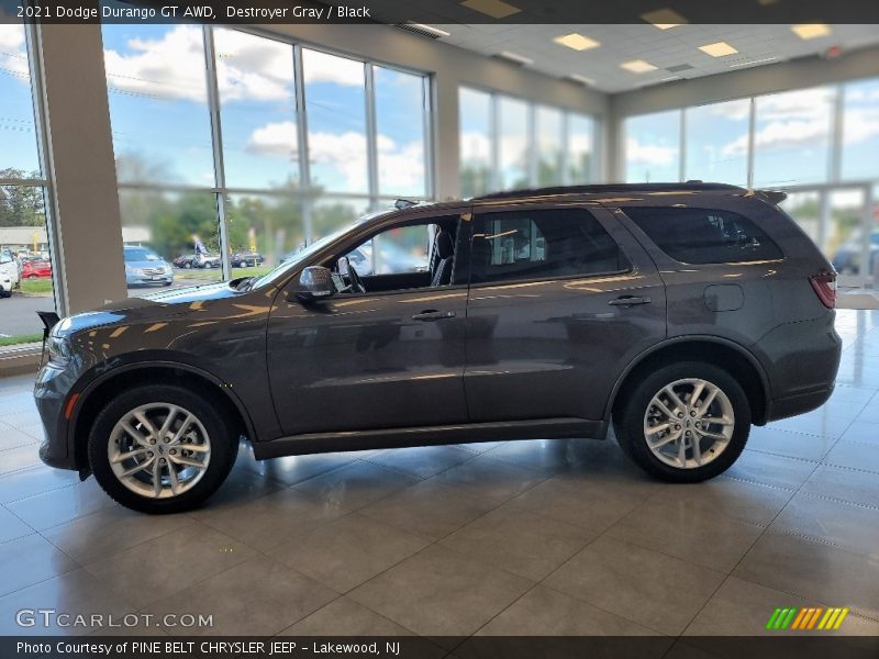 Destroyer Gray / Black 2021 Dodge Durango GT AWD