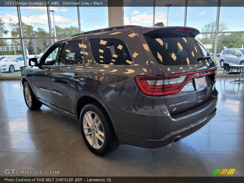 Destroyer Gray / Black 2021 Dodge Durango GT AWD
