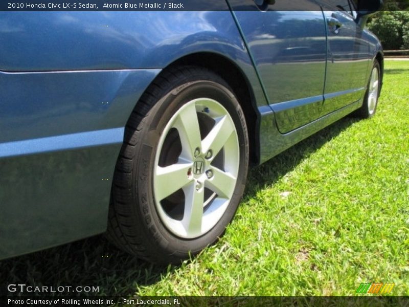 Atomic Blue Metallic / Black 2010 Honda Civic LX-S Sedan
