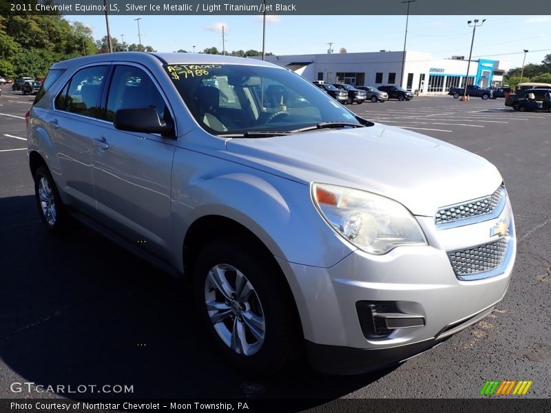 Silver Ice Metallic / Light Titanium/Jet Black 2011 Chevrolet Equinox LS
