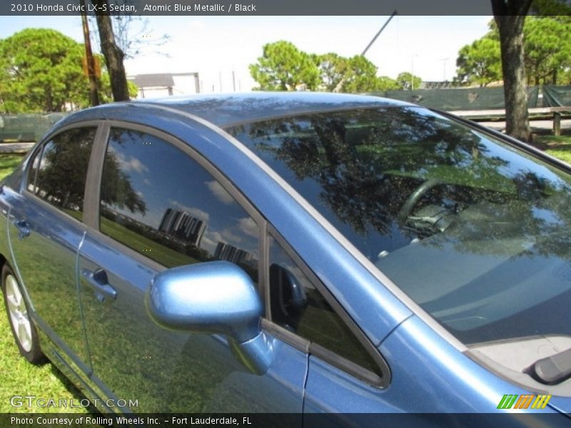 Atomic Blue Metallic / Black 2010 Honda Civic LX-S Sedan