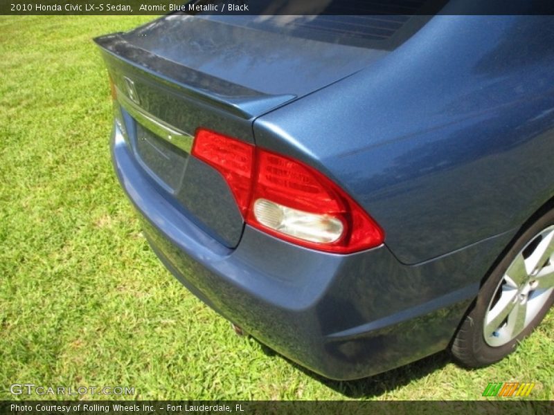 Atomic Blue Metallic / Black 2010 Honda Civic LX-S Sedan