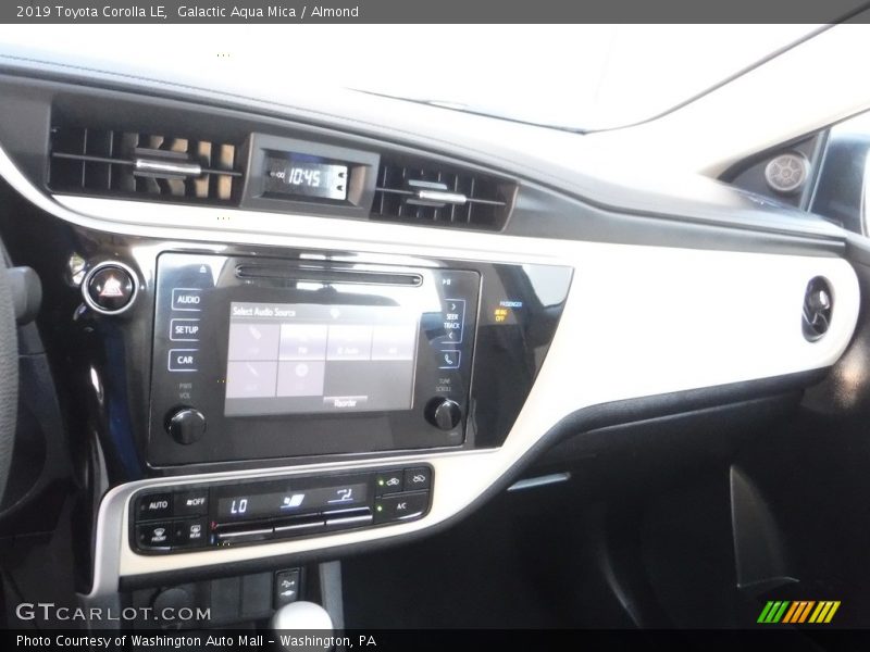 Galactic Aqua Mica / Almond 2019 Toyota Corolla LE