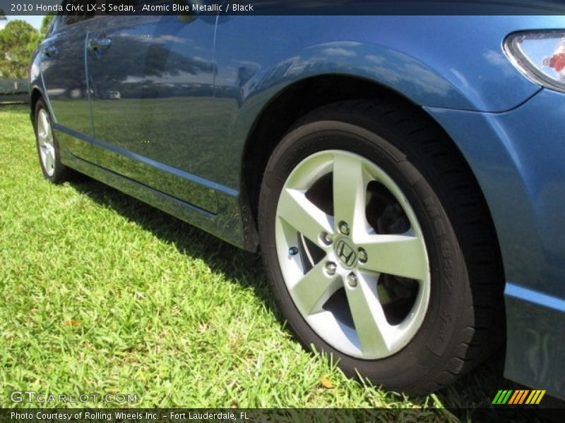 Atomic Blue Metallic / Black 2010 Honda Civic LX-S Sedan