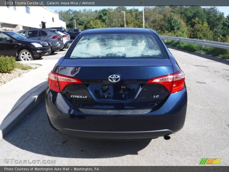 Galactic Aqua Mica / Almond 2019 Toyota Corolla LE