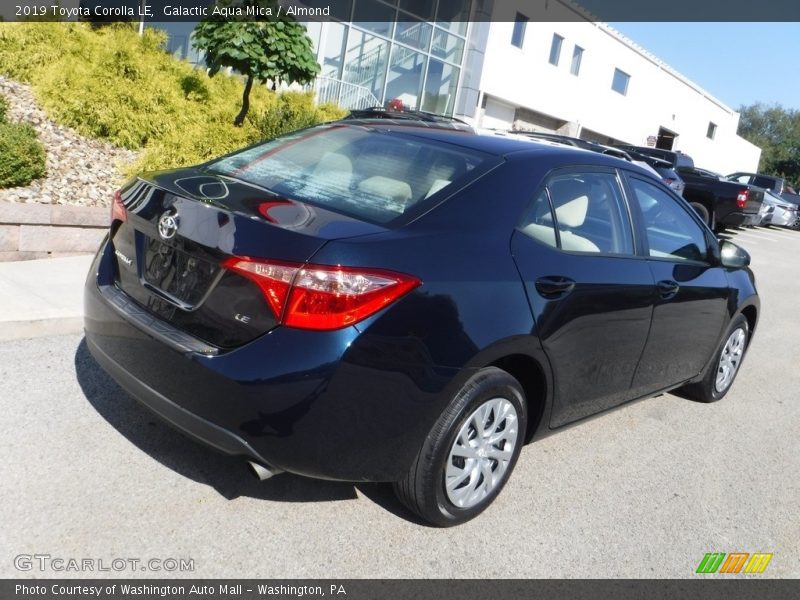 Galactic Aqua Mica / Almond 2019 Toyota Corolla LE