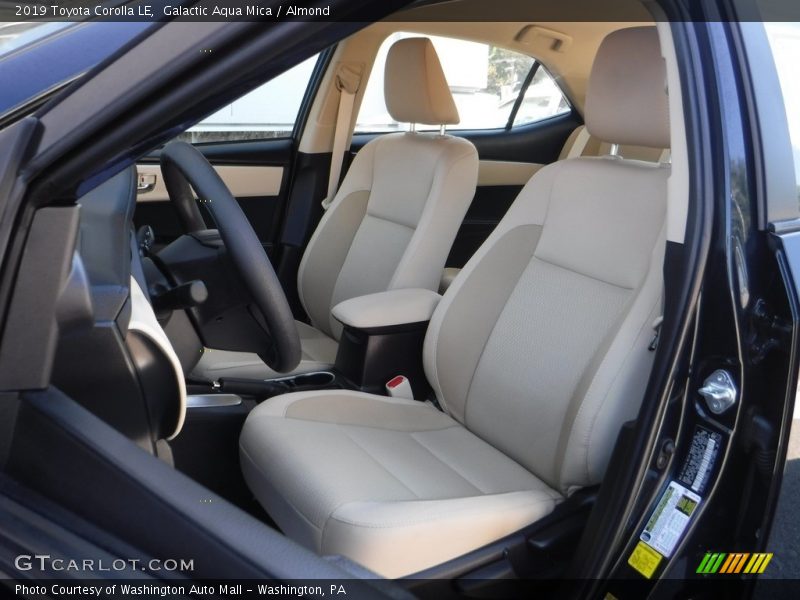 Galactic Aqua Mica / Almond 2019 Toyota Corolla LE
