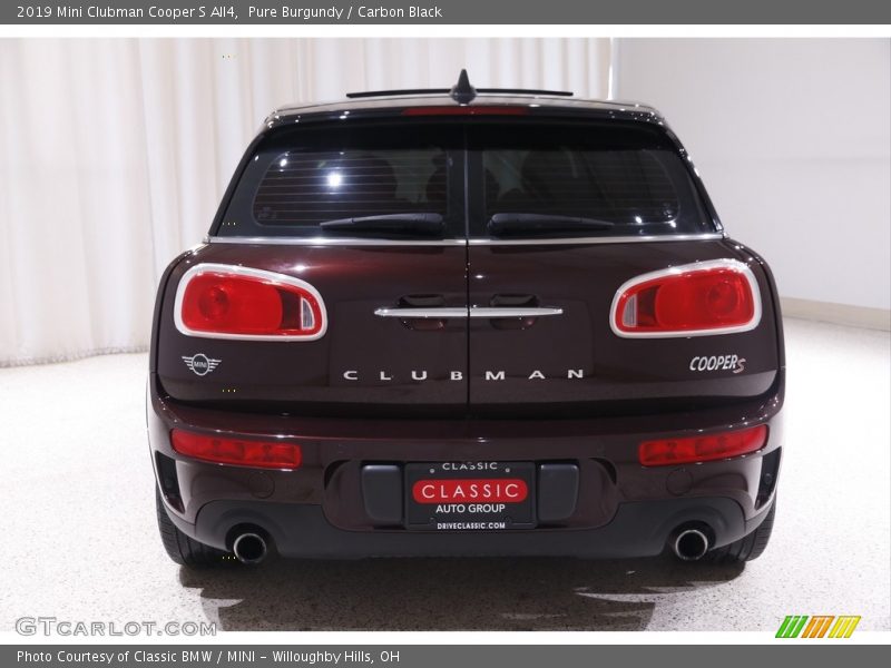 Pure Burgundy / Carbon Black 2019 Mini Clubman Cooper S All4