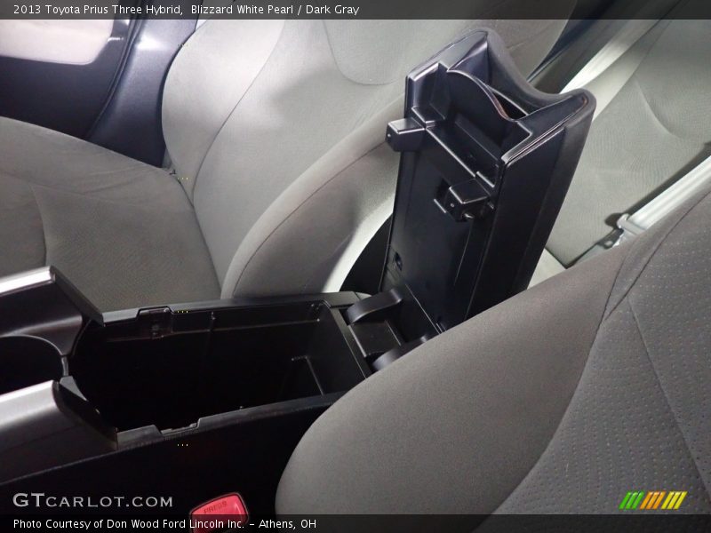 Blizzard White Pearl / Dark Gray 2013 Toyota Prius Three Hybrid