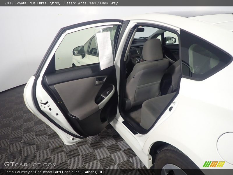 Blizzard White Pearl / Dark Gray 2013 Toyota Prius Three Hybrid