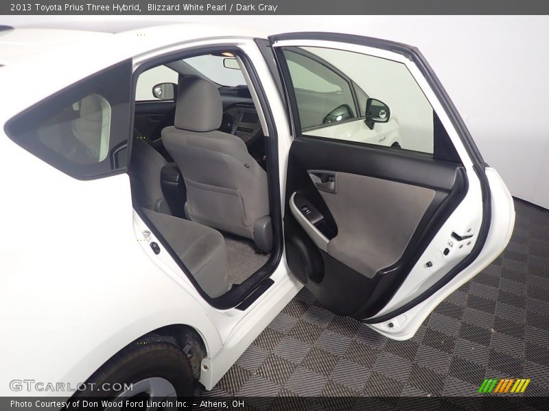Blizzard White Pearl / Dark Gray 2013 Toyota Prius Three Hybrid