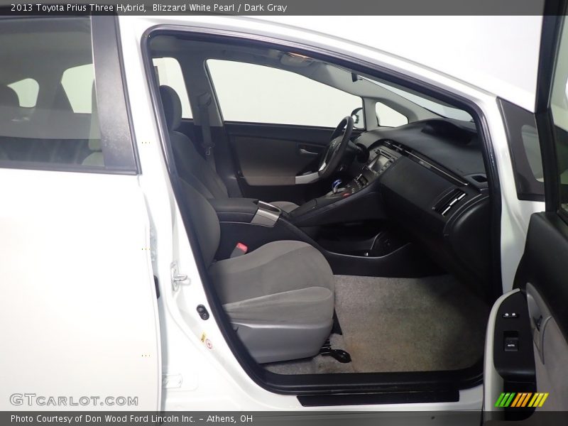 Blizzard White Pearl / Dark Gray 2013 Toyota Prius Three Hybrid
