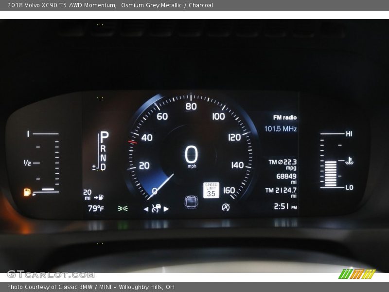 Osmium Grey Metallic / Charcoal 2018 Volvo XC90 T5 AWD Momentum