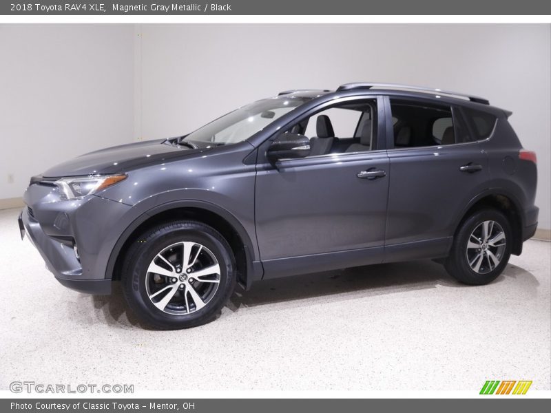 Magnetic Gray Metallic / Black 2018 Toyota RAV4 XLE