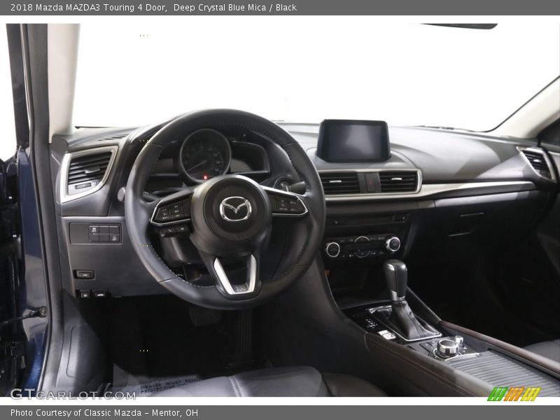Deep Crystal Blue Mica / Black 2018 Mazda MAZDA3 Touring 4 Door
