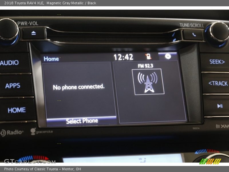 Magnetic Gray Metallic / Black 2018 Toyota RAV4 XLE