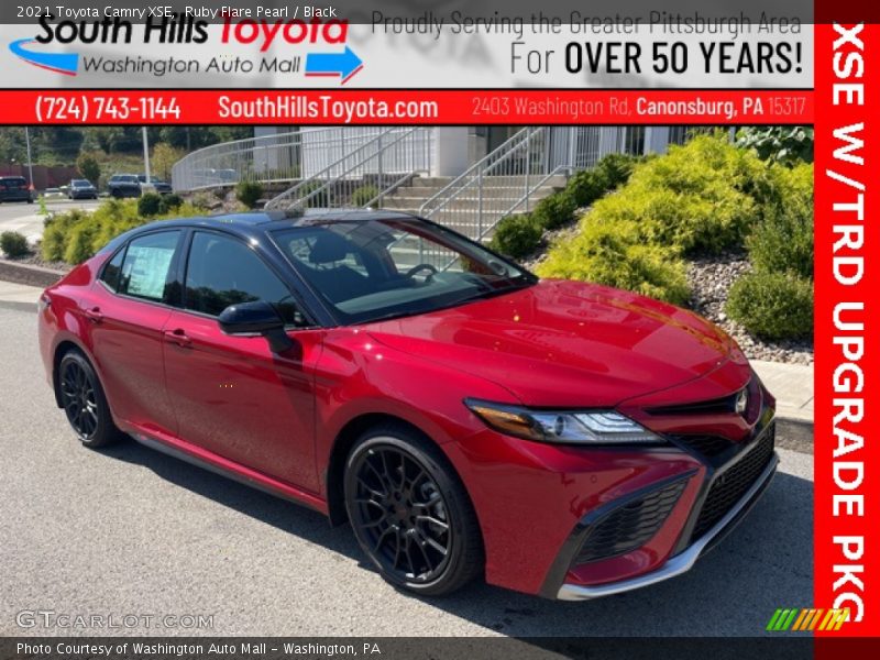 Ruby Flare Pearl / Black 2021 Toyota Camry XSE